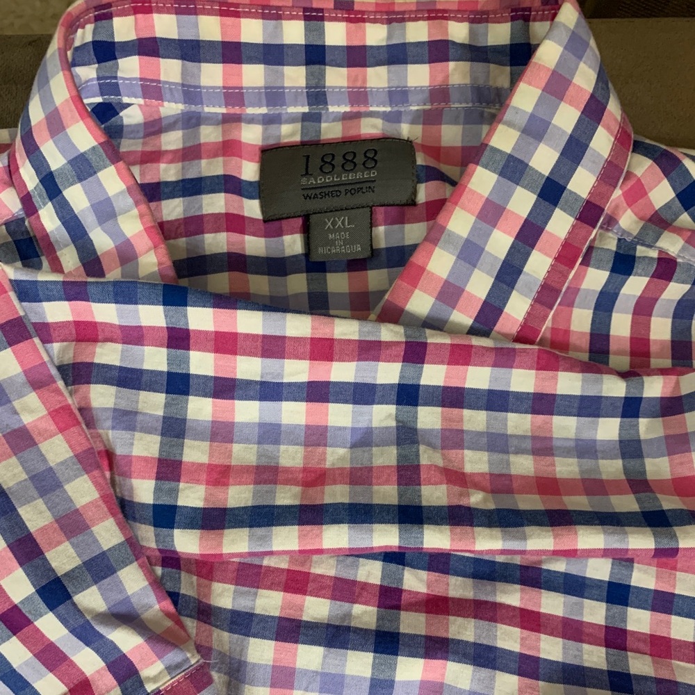 Multi colored men’s button down casual shirt